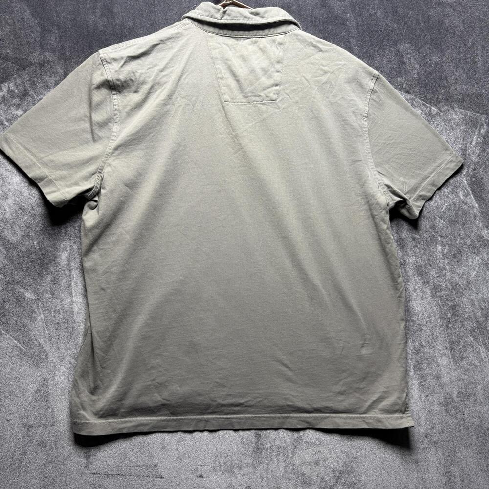 Nautica Polo Shirt Mens L Gray Short Sleeve Cotton Knit Sail Logo - Picture 9 of 10